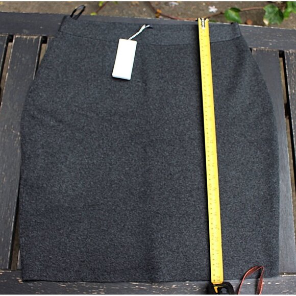 New w/Tags - Eileen Fisher Sleek Tencel Merino Pencil Skirt, Charcoal, Large - Picture 7 of 9